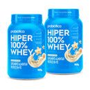 Kit 2x Whey Protein Concentrado Hiper 100% Pote 900g (Total 1,8kg) | BIGGANG